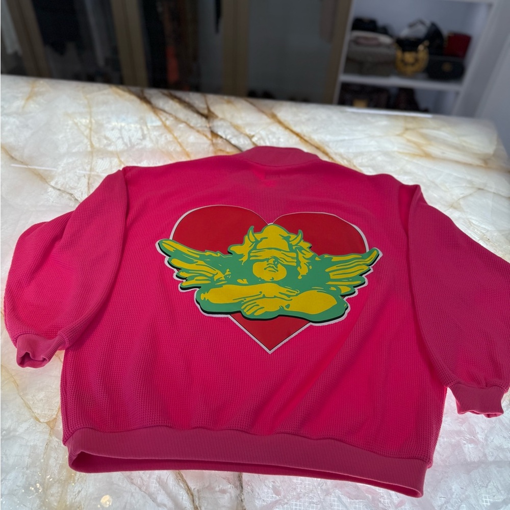 Boys Lie Pink Sweatpants and Sweatshirt Set - Picture 9 of 10